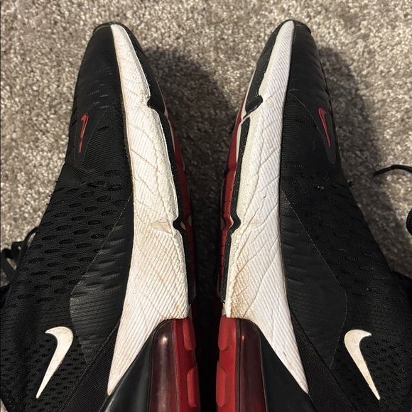 Nike Air Max 270 Black and Red Sneakers - Picture 10 of 15